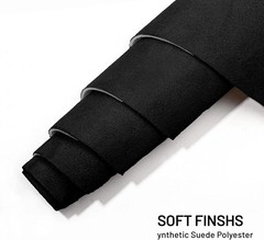 Suede Auto Headliner Fabric 122×60 inches Black foam backing for Car Truck SU…