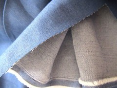 FABRIC Chambray Blue One Way Stretch Medium Weight Fabric 150cm x 2 meters