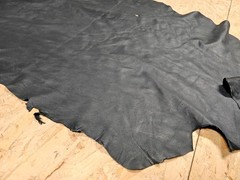 Genuine goatskin nappa leather brown black ideal for crafts