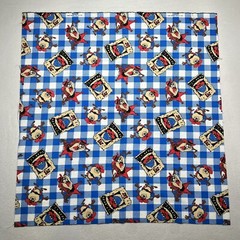 Taz 1994 Fabric 30”x30” Warner Brothers pre-cut Taz Caveman print