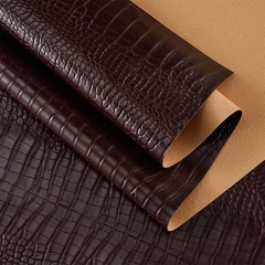 HYVAKUPPA Faux Alligator Fabric by The Yard 55″ W Crocodile Texture Vinyl Fak…