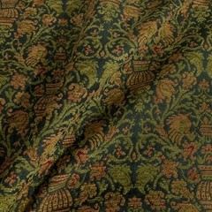 Burch Hansen Emerald Green Chenille Upholstery Fabric