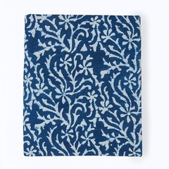 5 Yards Blue Indigo Block Print Fabric 100% Pure Cotton Dress making Fabric