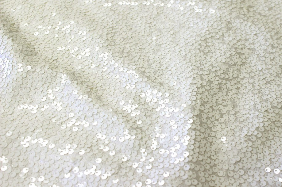 seqiun taffeta fabric Ivory Rain drop 55″ wide sold by the yard