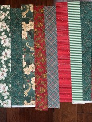 20 Jelly Roll Christmas Fabric- 2.5” x Variety Of Lengths 18”-42” Vintage