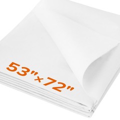 ZOMONETI Medium Weight 53″*72″ White Iron On Non-Woven Weight,