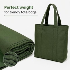 Durable 1-Yard 100% Cotton Canvas Fabric – Perfect for Tote Bags & Upholstery