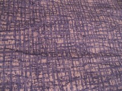 4 PIECES OF FABRIC LAVENDER PINK STRIPED WITH FLOWERS AND BLACK AND WHITE CHECKS