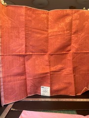 4 Fabric samples Damask Moire Coral & Reds Designer 26×26 upholstery Schneider