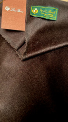 2.8m Loro Piana heavy Brown cashmere/wool luxury fabric for jacket coats