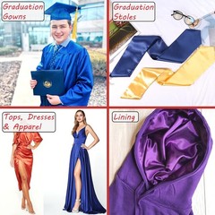 Soft and Shiny 60″ Satin Fabric in Rich Gold – Ideal for Bridal and Evening Wear