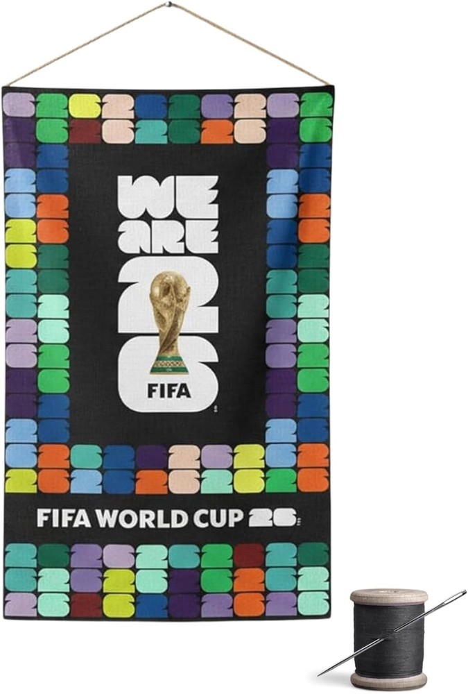 Fifa World Cup Fabric Wall Hanging Kit Sewing Craft Project Includes Panel