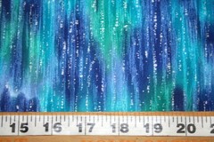 SILVER RAIN ON BLUES, GREEN AND PURPLE FROM HOFFMAN – 100% COTTON FABRIC