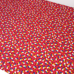 Vintage Tica Tex Costa Rica Fabric Red Yellow Blue Ditzy Floral Print 55x 10 Yd