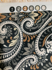 Richloom Solarium Parkview Outdoor Noir Heavyweight Fabric 54″W, 2+ Yrds