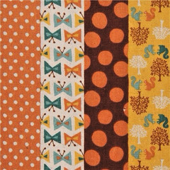 Stripe Animals Canvas Fabric Cheater by Sevenberry Japanese Fabric 21″x21″
