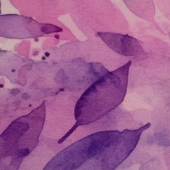 1M X 1.50M Cotton Jersey Elias Leaves Lilac