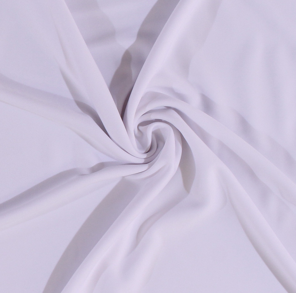 Easy-Care Scuba Knit White Smooth 60″ Polyester Fabric by the Yard (D334.02)