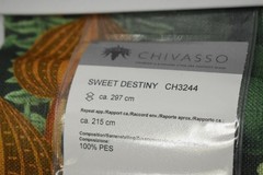 Chivasso Sweet Destiny CH3244 Fabric Swatch Book EcoProtect 100% PES Botanical