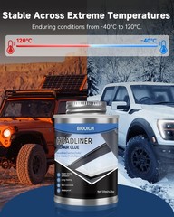 Car Headliner Repair Kit – Adhesive Glue with Roller & Brush for Upholstery, Fab