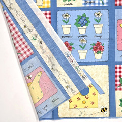 VTG Garden Cheater Quilt 36 Blocks Fabric Traditions NTT 2267 Cotton Fabric 1 YD