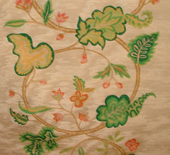 Marvic Textiles Watered Silk Moire Floral Curtain Upholstery Cushion Fabric