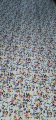 Sky Blue floral Printed spandex stretchable Fabric wrinkle Free 60” W Sold BTY