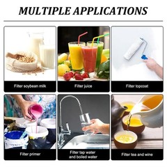 39×78 Inch Fine Nylon Fabric, 250 Mesh White Mesh Filter Woven Net Paint Filt…