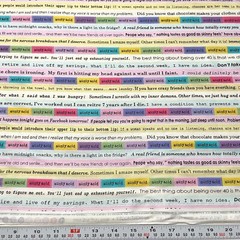 Aunty Acid by Ged Akland Northcott Funny Jokes Cotton Fabric by the Half Yard