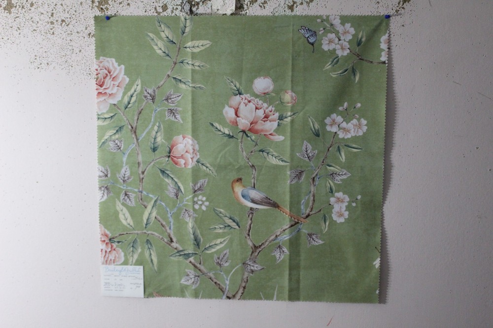 Bailey & Griffin, Floral Rivalry, Birds and Butterflies, 25.50″ W X 25.50″ L