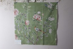 Bailey & Griffin, Floral Rivalry, Birds and Butterflies, 25.50″ W X 25.50″ L