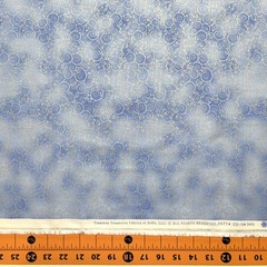 Christmas Fabric | Ice Metallic Swirl Silver Lt Blue | Timeless Treasures YARD