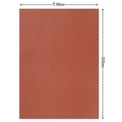 RAGAN Solid Color Faux Leather Sheets( 7.8 “X 53” ), Clear,brown
