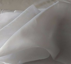 White 116″ wide semi-sheer Voile by yard, party decoration, craft. Free swatches