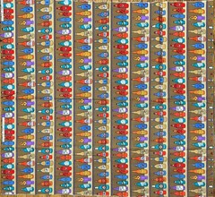 Vtg 1992 Hi-Fashion Novelty Cartoon Style Beer Bottles Fabric, 1 yd+ (38”), EUC