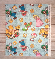 Super Mario Brothers Luigi Fabric 11″ X 9″ Sewing Crafting Piece New
