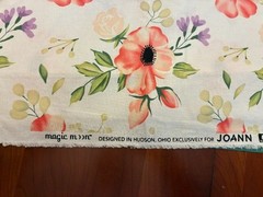 Magic Moon Floral Pastels apparel quilt print home decor fabric two (2) yd piece