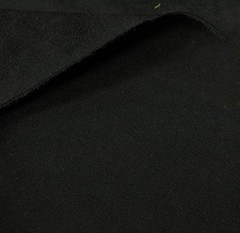 Elegant Solid Black Microsuede Fabric – 1 Yard Cut, Perfect for Cushions & Coats
