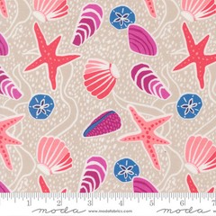 MODA – Reef by Kate Spain – Sea Shells Novelty – Sand 1/4yd