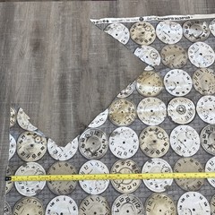 3+ Yard Lot Remnants Eclectic Elements Jim Holtz Coats Fabric Timepiece Measurmt