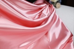 Dusty Rose Silky Bridal Satin Fabric by the yard 60″ Wide 317