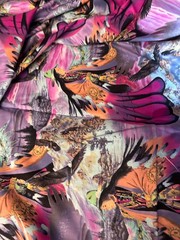 Vintage Shamash & Sons # 5578 Fabric Multi-Colored Native American Design