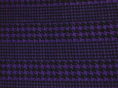 Liverpool Fabric-Black Eggplant Double Size Houndstooth-LVPR356-Sold by the Yard