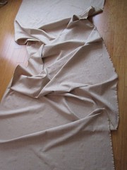 Brunschwig & Fils CROSSHATCH Homespun weave Tan Gold Cott. Blend Fabric 4.38yds