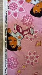 Dora the Explorer Licensed Cotton Fabric Springs Creative Pink 2 Yds Quilting
