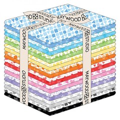 Playtime Flannel By Maywood Studio Fat Quarter Bundle – Stars, Hearts and Shapes