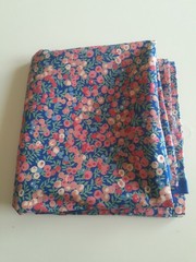Liberty 53 X 54 Vintage Tana Lawn Used Cotton Fabric Berries Pink Blue Green