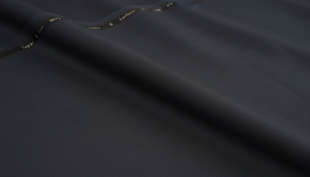 Dark Blue Suiting Fabric Cashmere Wool