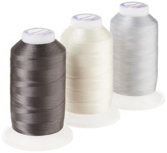 DecoBob 80wt Cottonized 3 x 2000m, Antique White, Dove Grey, Charcoal