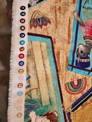 Michael Miller Paw Prints of Egypt Cats Fabric Egyptian 2.58 yds.